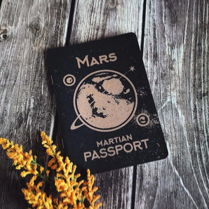 Martian Passport Notebook By Fabled Creative