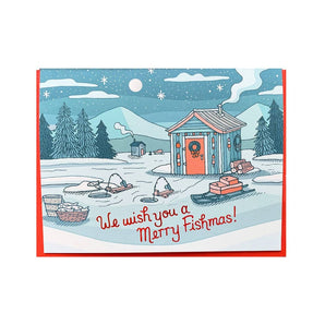 SALE - Merry Fishmas Foil Card By Noteworthy Paper & Press