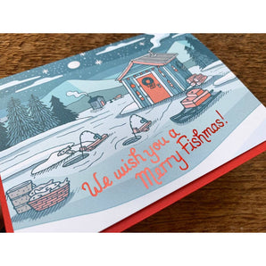 SALE - Merry Fishmas Foil Card By Noteworthy Paper & Press