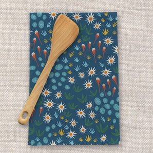 Midnight Garden Tea Towel By Rebecca Jane Woolbright