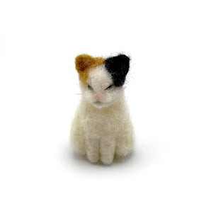 Mini Felt Cat Sitting (various colours) By HG Craft