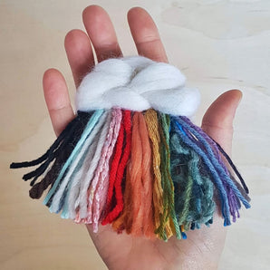 Mini Progress Pride Woven Rainbow Cloud By The Gentle Coast