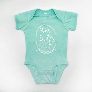 Mint Nova Scotia Short Sleeve Onesie By Poison Pear