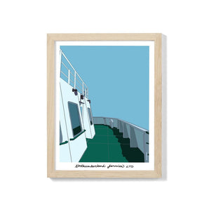 Northumberland Ferries 8.5x11 Print By Ren Design