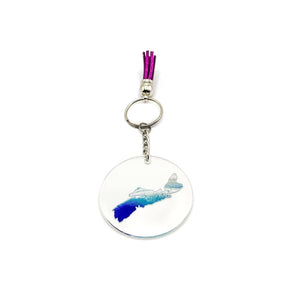 NS Map - Acrylic Ocean Keychain By Blue Crab Creative Design