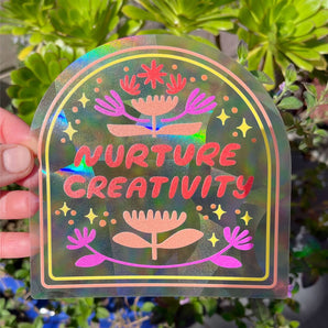 SALE - Nurture Creativity Suncatcher By Paper Parasol Press