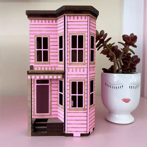 Pink Victorian Miniature House By Beepart