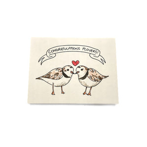 Plovers Congratulations Card by Bard