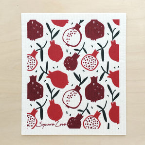 Pomegranate Swedish Dish Cloth By Square Love