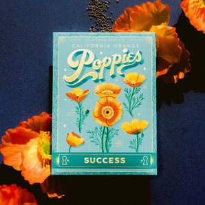 California Orange Poppies Seed Packet By KDP Creative Hand