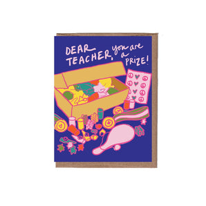 Prize Box Teacher Card By La Familia Green