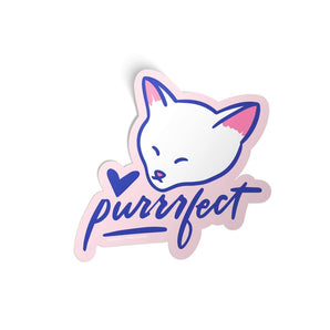 Purrrfect Sticker By Friendly Fire Paper