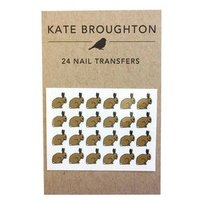 Rabbit Nail Art Transfers By Kate Broughton