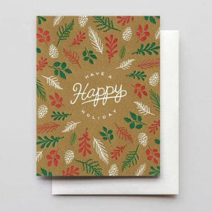 SALE - Forest Floor Holiday Card By Hammerpress