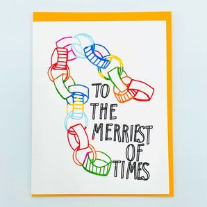 SALE - Merriest Of Times Card By Cosmic Peace Studio