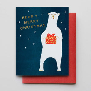 SALE - Merry Bear-y Foil Card By Hammerpress