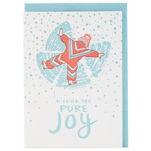 SALE - Snow Angel Holiday Card By Smudge Ink