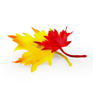 Sculpted Double Maple Leaf Brooch By Yuliia Khovbosha