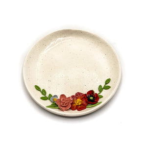 Sculpted Floral Trinket Dish (various designs) By Pink