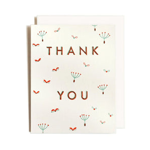 Seeds Thank You Card By Homework Letterpress