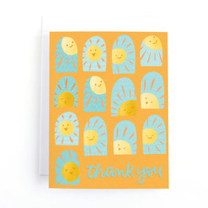 Sunshine Thank You Card By Pedaller Designs