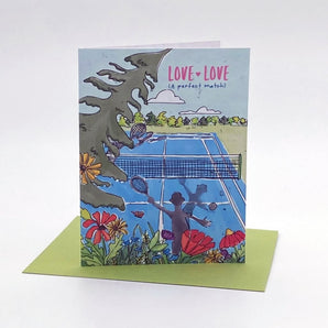 Tennis Love Seed Card By Jill & Jack Paper