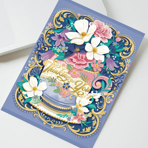 Thinking of You Teacup Card By KDP Creative Hand Lettering