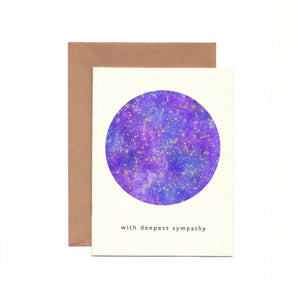 Universe Sympathy Card By foonie