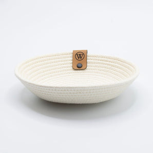 Woven Rope Trinket Bowl - Solid (various colours) By Warm