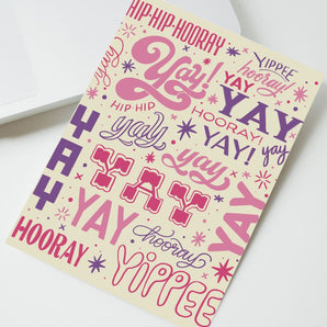 Yay Hooray! Card By KDP Creative Hand Lettering and Design