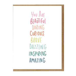 You Are Amazing Rainbow Card By Creative Nature Studio