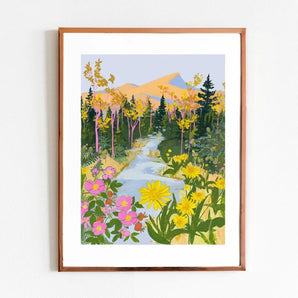 Yukon 8.5x11 Print By Lizz Miles Art