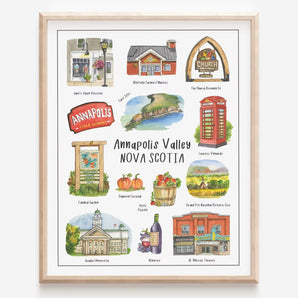 Annapolis Valley Landmarks 11x14 Print By Janna Wilton Art