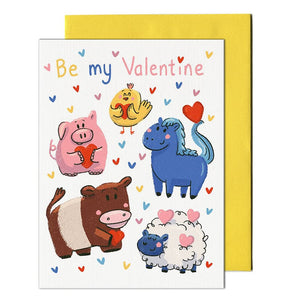 Barnyard Valentine Card By Pencil Empire