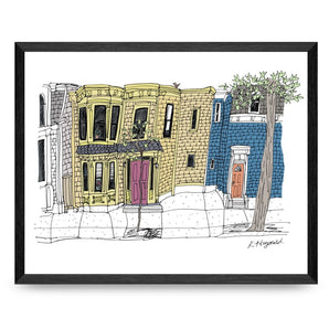 Brunswick Street 11x14 Print By Emma FitzGerald Art & Design