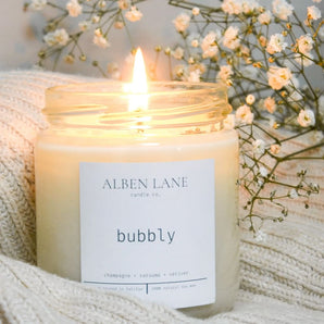 Bubbly 8oz Soy Candle By Alben Lane