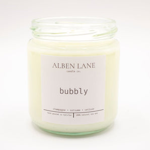 Bubbly 8oz Soy Candle By Alben Lane