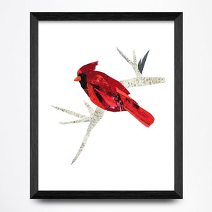 Cardinal Collage 8.5x11 Print By A. K. Doak