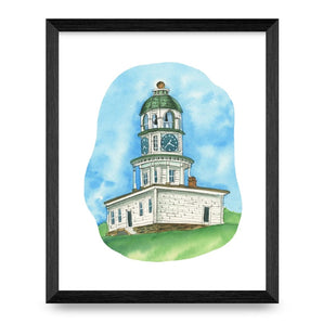 Clock Tower 8x10 Print By Janna Wilton Art