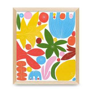 SALE - Colourful Blooms 7x8.25 Print By Lisa Congdon Art &