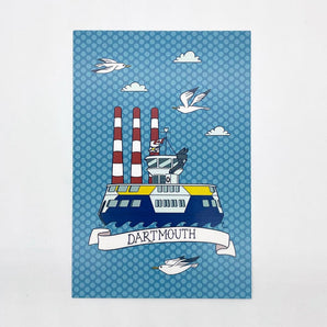 Dartmouth Banner Postcard By Carabara Designs