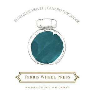 Fountain Pen Ink 38ml - Bluegrass Velvet By Ferris Wheel