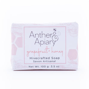 Grapefruit & Honey 3.5 oz Soap By Anther Apiary