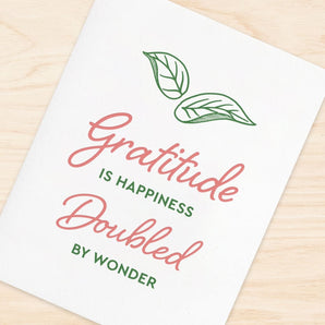 Gratitude Wonder Card By Inkwell Originals