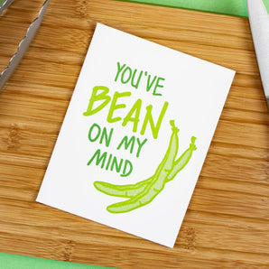 Green Bean Love Card By Inkwell Originals