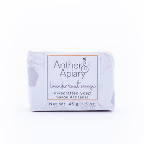 Lavender & Sweet Orange Mini Soap By Anther Apiary