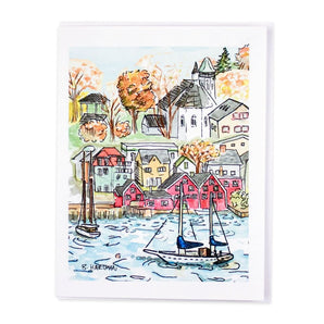 Lunenburg Waterfront Card by Bard