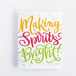 SALE - Making Spirits Bright Card By Pedaller Designs