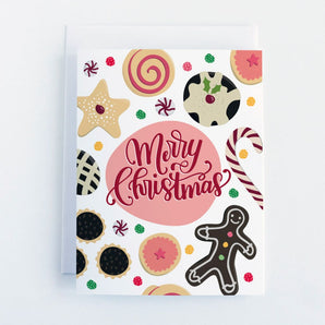 SALE - Merry Christmas Cookies Card By Pedaller Designs