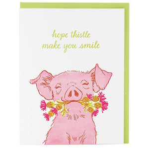 Piglet Friendship Card By Smudge Ink